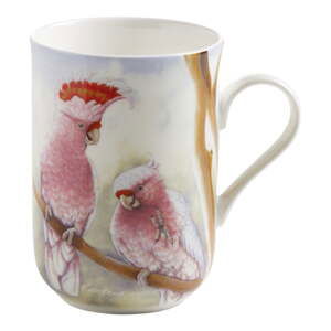 Hrnek z kostního porcelánu Maxwell & Williams Birds Cockatoos, 350 ml