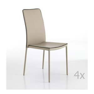 Béžové jídelní židle v sadě 2 ks – Tomasucci