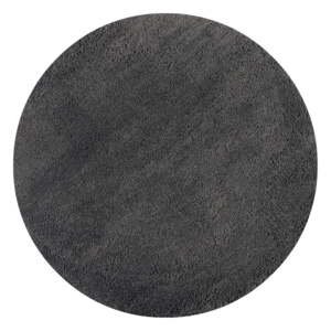 Antracitový kulatý koberec 133x133 cm – Flair Rugs