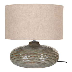 Khaki keramická stolní lampa s textilním stínidlem (výška 44 cm) Oldham – House Nordic