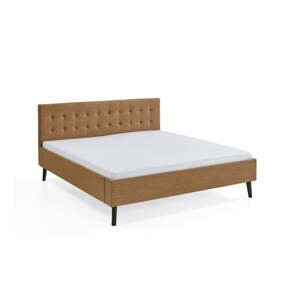 Hnědá čalouněná dvoulůžková postel 180x200 cm Empire – Meise Möbel