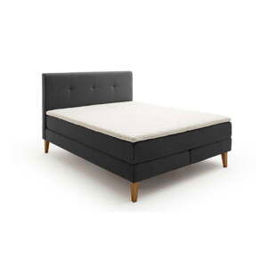 Antracitová boxspring postel 160x200 cm Stockholm – Meise Möbel