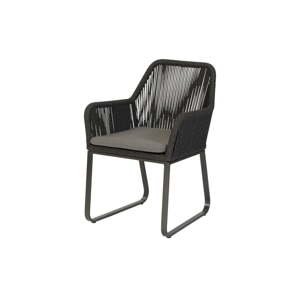 Černo-šedá kovová zahradní židle Plaza – Exotan