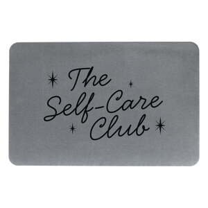 Šedá koupelnová předložka 39x60 cm Self Care Club – Artsy Doormats