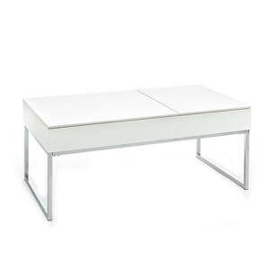 Bílý konferenční stolek s bílou deskou 60x110 cm – Tomasucci