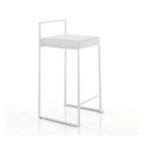 Bílé barové židle v sadě 2 ks 77 cm – Tomasucci