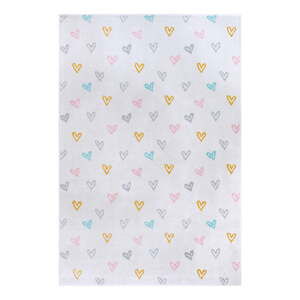 Bílý dětský koberec 120x170 cm Hearts – Hanse Home