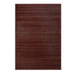 Tmavě hnědý bambusový koberec 140x200 cm – Casa Selección