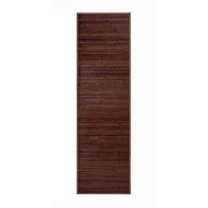 Tmavě hnědý bambusový koberec 60x200 cm – Casa Selección