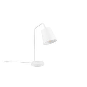 Bílá stolní lampa s textilním stínidlem (výška 45 cm) Buddy – Trio