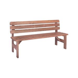 Hnědá dřevěná zahradní lavice Miriam – Rojaplast