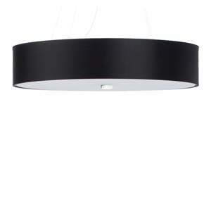 Černé závěsné svítidlo s textilním stínidlem ø 60 cm Herra – Nice Lamps