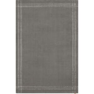 Antracitový vlněný koberec 240x340 cm Calisia M Grid Rim – Agnella