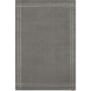 Antracitový vlněný koberec 300x400 cm Calisia M Grid Rim – Agnella