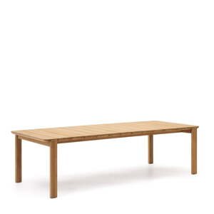 Zahradní jídelní stůl z dubového dřeva 102x220 cm Icaro – Kave Home