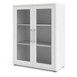 Bílá modulární knihovna 89x113 cm Prima – Tvilum