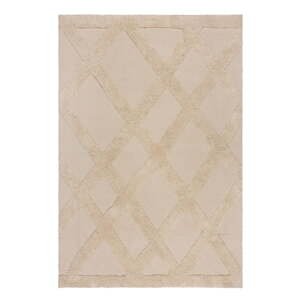 Béžový bavlněný koberec 160x230 cm Tessa Diamond – Flair Rugs