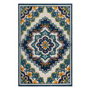 Modrý venkovní koberec 160x230 cm Beach Floral – Flair Rugs