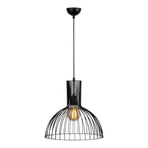 Černé závěsné svítidlo s kovovým stínidlem ø 38 cm Fellini – Opviq lights