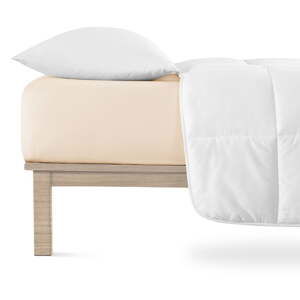 Béžové napínací prostěradlo jersey 120x200 cm Boxspring – Andrea Simone