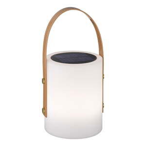 Bílo-hnědá LED stolní lampa (výška 34 cm) Bari – Fischer & Honsel