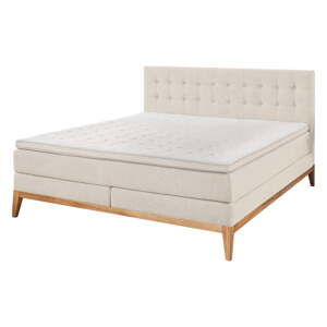 Béžová boxspring postel 180x200 cm Westwood – Rojaplast