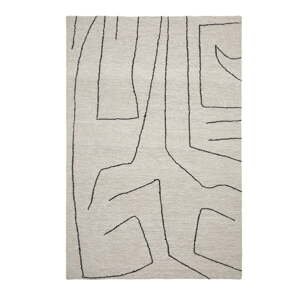 Béžový ručně tkaný vlněný koberec 200x300 cm Spati – Kave Home