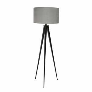 Černo-šedá stojací lampa Zuiver Tripod, ø 50 cm