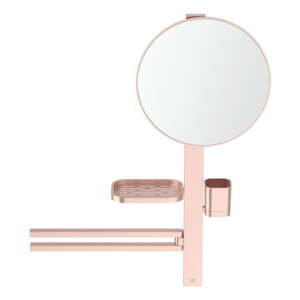 Světle růžová nástěnná kovová koupelnová polička ALU+ – Ideal Standard