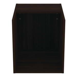 Tmavě hnědá nízká závěsná koupelnová skříňka v dekoru dubu 40x44 cm i.Life B – Ideal Standard