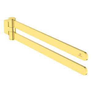 Nástěnný kovový držák na ručníky ve zlaté barvě Conca – Ideal Standard