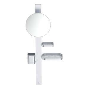 Nástěnná kovová koupelnová polička v matně stříbrné barvě ALU+ – Ideal Standard