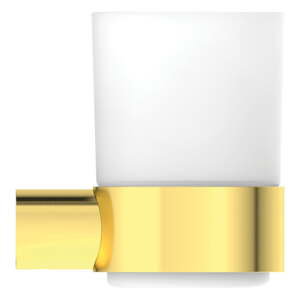 Nástěnný kovový kelímek na zubní kartáčky ve zlaté barvě Conca – Ideal Standard