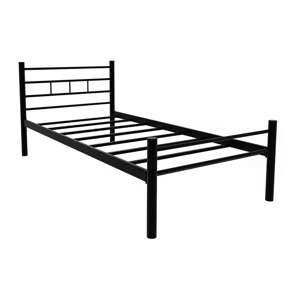 Černá kovová dvoulůžková postel s roštem 90x200 cm K70 – Kalune Design