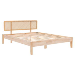 Dvoulůžková postel ze smrkového dřeva s roštem v přírodní barvě 140x200 cm Izabelya – Kalune Design