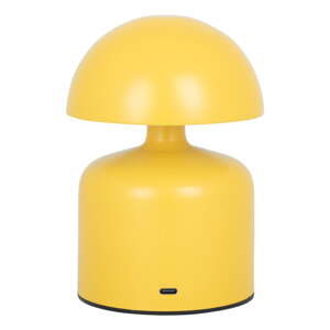 Žlutá stolní lampa s kovovým stínidlem (výška 15 cm) Impetu – Leitmotiv