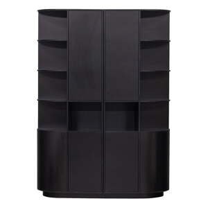 Černá modulární knihovna z borovicového dřeva 156x210 cm Finca – WOOOD