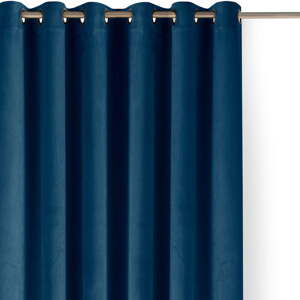 Modrý sametový dimout závěs 530x175 cm Velto – Filumi