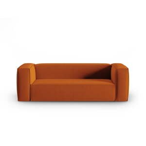 Oranžová sametová pohovka 200 cm Mackay – Cosmopolitan Design