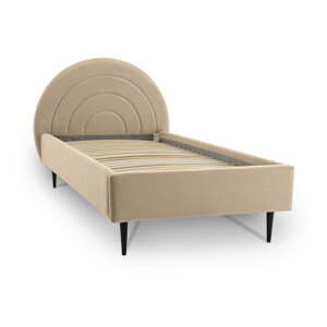 Béžová dětská postel s úložným prostorem 120x200 cm Rainbow – Scandic