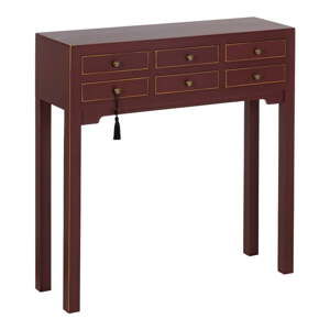 Konzolový stolek v cihlové barvě 26x85 cm Diana – Ixia