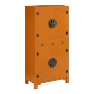Oranžová skříňka 63x131 cm New Oriental – Ixia