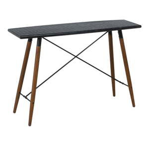 Černý kovový konzolový stolek 38x120 cm Oslo – Ixia