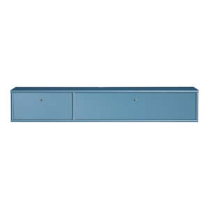 Modrý TV stolek 136x22 cm Mistral – Hammel Furniture