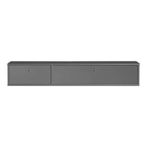 Antracitový TV stolek 136x22 cm Mistral – Hammel Furniture