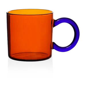 Oranžový skleněný hrnek 300 ml – Hermia