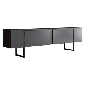 Antracitový TV stolek 180x30 cm Luxe – Kalune Design