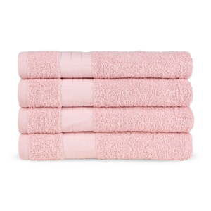 Růžové froté bavlněné ručníky v sadě 4 ks 50x100 cm – Good Morning