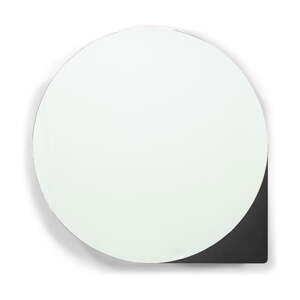Černá kovová závěsná koupelnová skříňka se zrcadlem 35x35 cm Sonnet – Spinder Design
