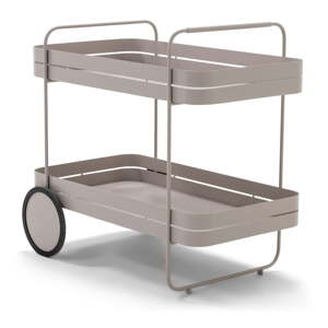 Kovový servírovací stolek na kolečkách 74x42 cm Gin & Trolley – Spinder Design